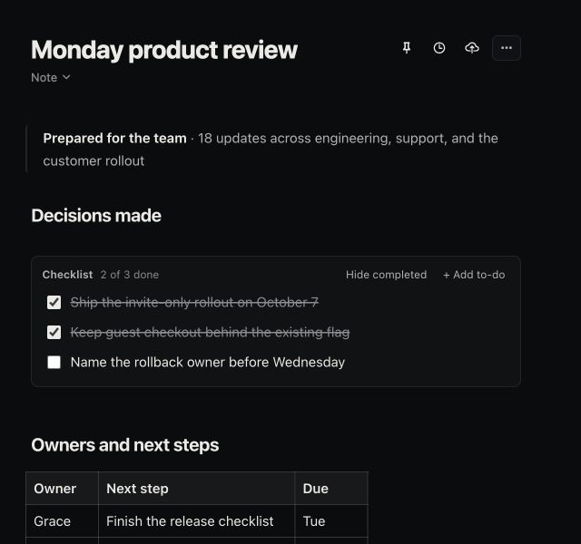 The Monday product review page in the Jackdaw Wiki